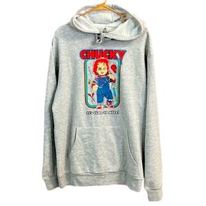 Chucky Hoodie Chucky Doll Oversized Halloween Sweatshirt NWT Size S